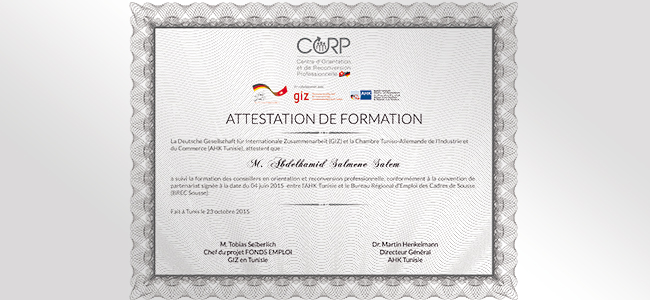 Attestation De Formation Agence De Communication Et Marketing Digital