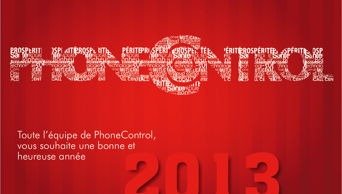 maquette E-mailing voeux Phonecontrol