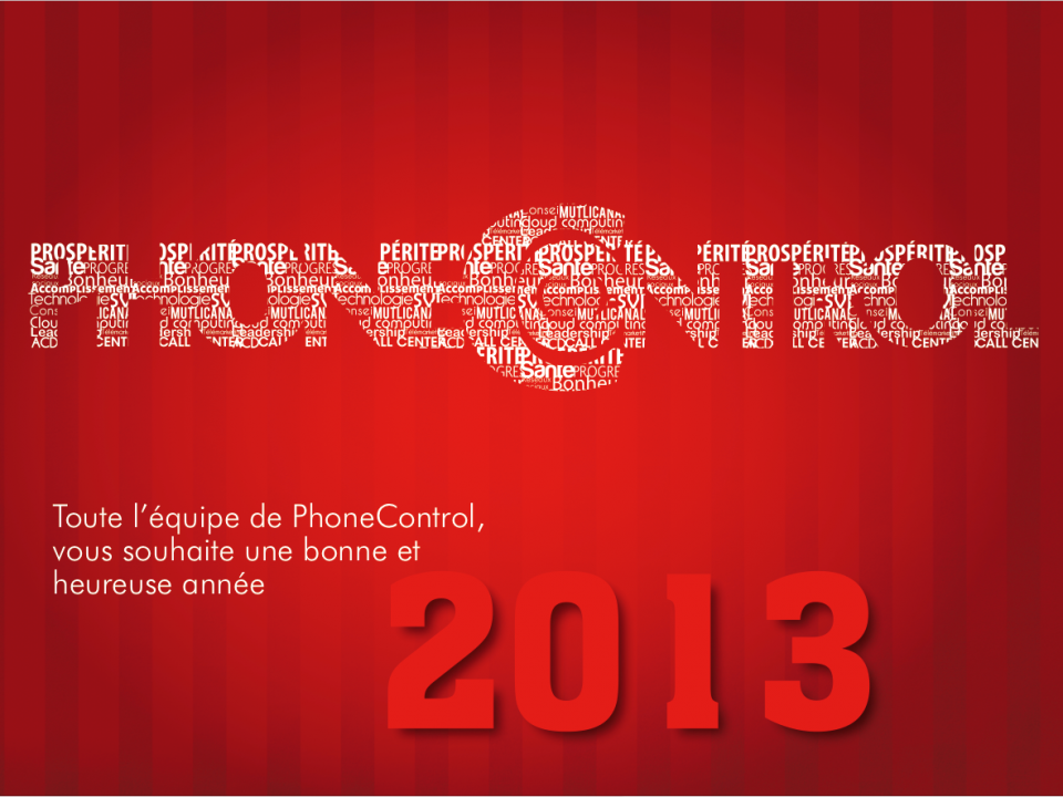 maquette E-mailing voeux Phonecontrol