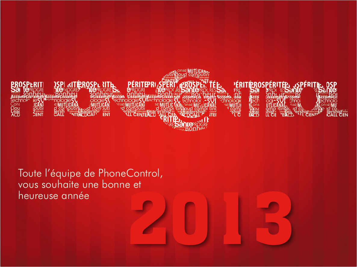 maquette E-mailing voeux Phonecontrol