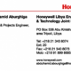 Cartes de visites Honywell