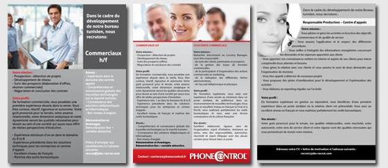 Insertion Presse recrutement PhoneControl