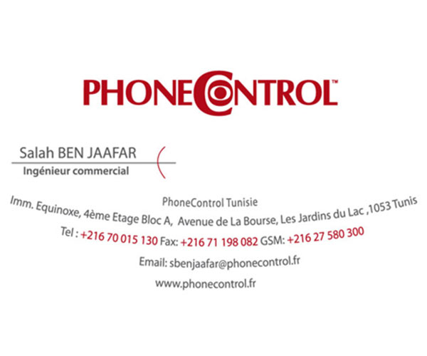 carte de visite phonecontrol