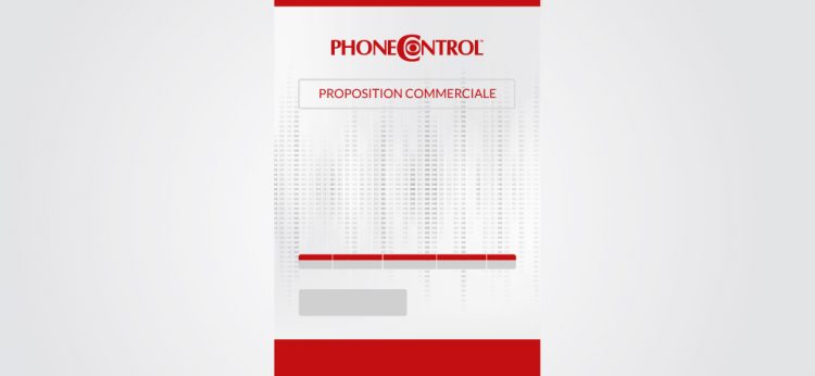 Personnalisation de l'offre commerciale Phonecontrol