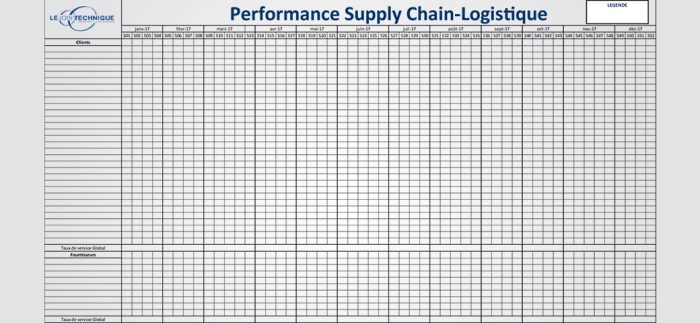 Tableau supply chain le Joint technique