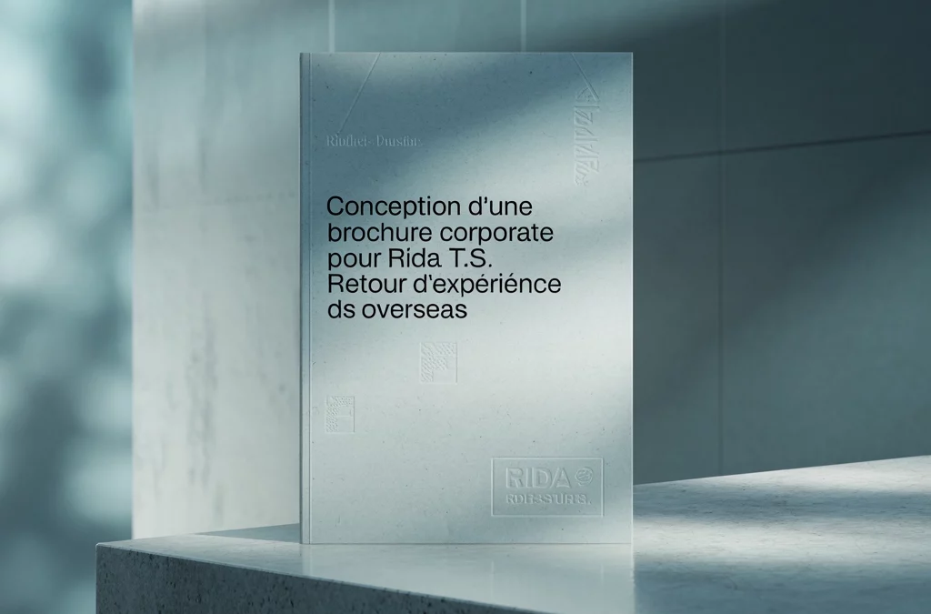 Conception d’une brochure corporate pour RIDA T.S. : retour d’expérience DS Overseas