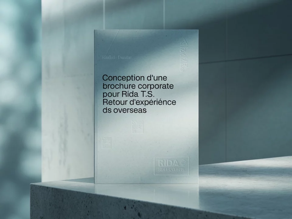 Conception d’une brochure corporate pour RIDA T.S. : retour d’expérience DS Overseas