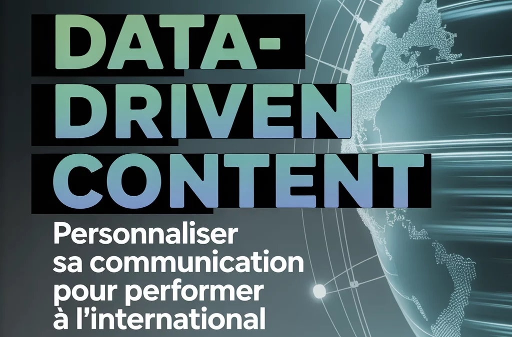 Data-driven content : personnaliser sa communication pour performer à l’international
