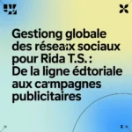 Gestion globale des réseaux sociaux pour RIDA T.S. : de la ligne éditoriale aux campagnes publicitaires