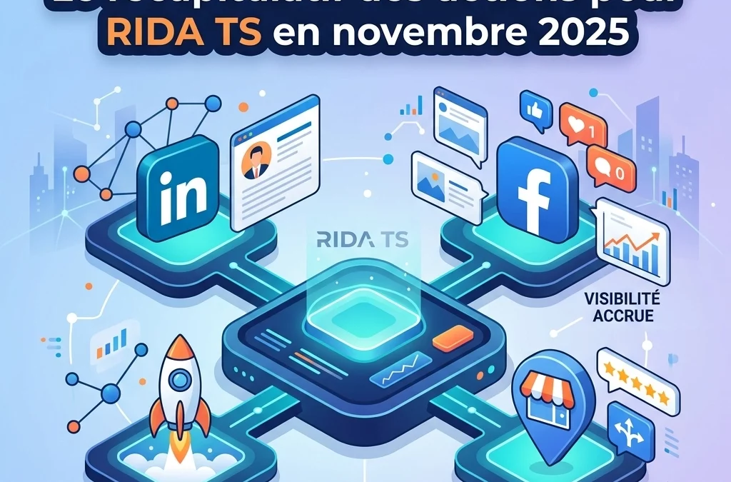 LinkedIn, Facebook & GMB : Le récapitulatif des actions pour RIDA TS en novembre 2025