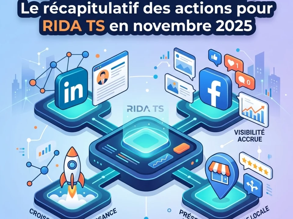 LinkedIn, Facebook & GMB : Le récapitulatif des actions pour RIDA TS en novembre 2025