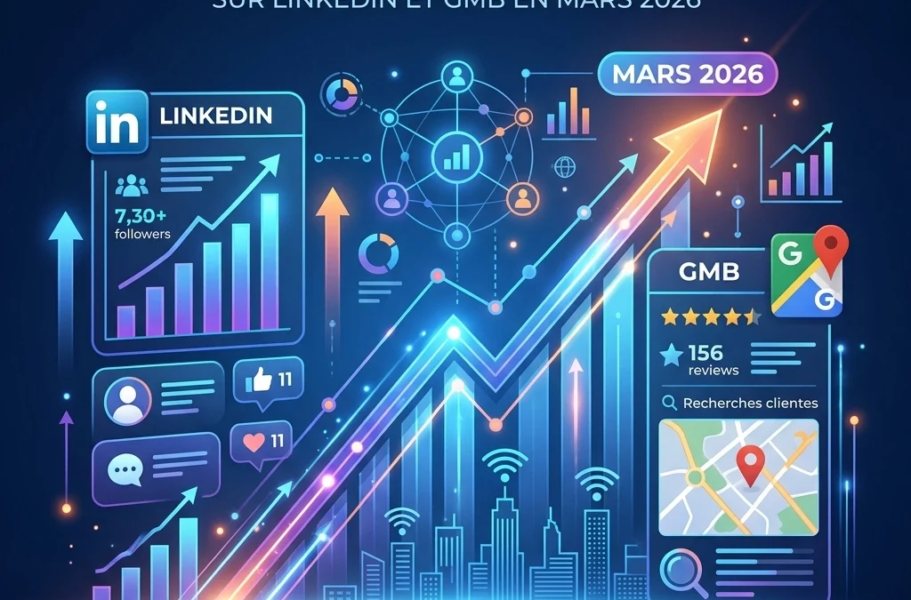 Visibilité et Engagement : L'ascension continue de RIDA TS sur LinkedIn et GMB en Mars 2026